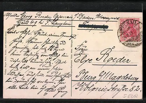 AK Oppenau /Renchtal, Totalansicht aus der Vogelschau