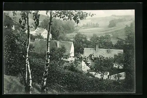 AK Semmelsberg /Garsebacher Schweiz, Vom Buschbad bis zur Preiskermühle, Im Hintergrund die Preiskermühle