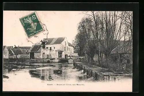 AK Gasny, Bassin et Canal des Moulins