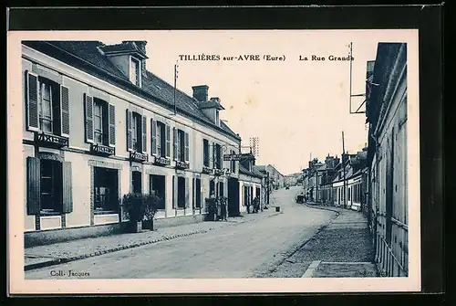 AK Tillières-sur-Avre, La Rue Grande
