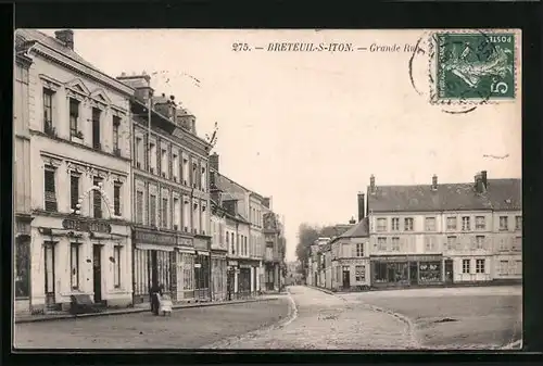 AK Breteuil-sur-Iton, Grande Rue