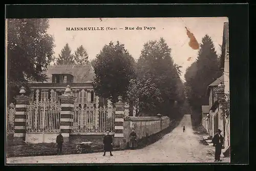 AK Mainneville, Rue du Pays