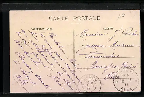 AK Dangu, La Gare, L`Eglise, Les Deux Ponts