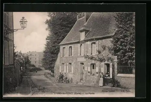 AK Lyons-la-Foret, La Poste