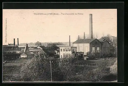 AK Tillières-sur-Avre, Vue d`ensemble de l`Usine