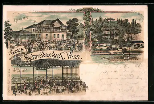 Lithographie Trier, Restaurant Schneidershof