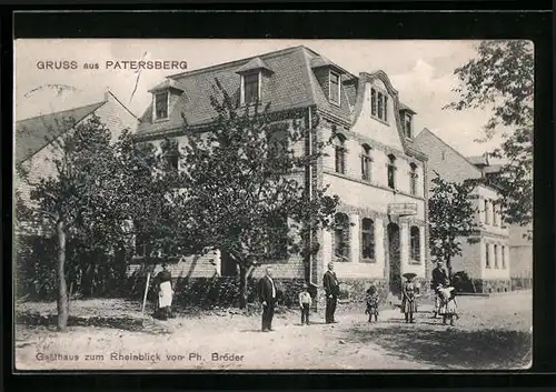 AK Patersberg, Gasthaus zum Rheinblick