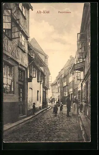 AK Kiel, Alte Häuser an der Faulstrasse