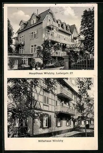 AK Bad Nauheim, Hotel Villa Wilutzky, Ludwigstrasse 27