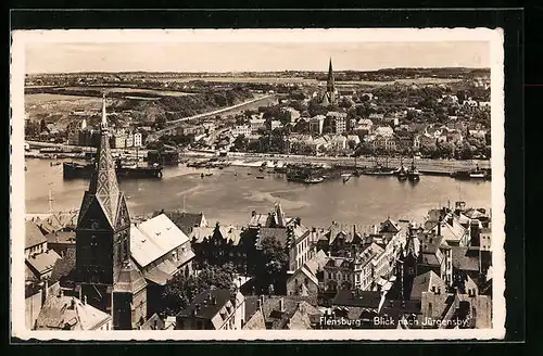 AK Flensburg, Blick nach Jürgensby