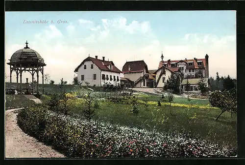 AK Lassnitzhöhe, Ortspartie mit Kurhaus