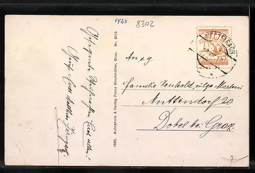 AK Nestelbach, Ortsansicht mit Kirche