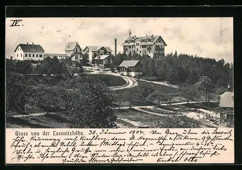 AK Lassnitzhöhe, Ortspartie mit Kurhaus