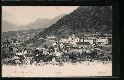 AK Chur, Gesamtansicht aus der Vogelschau