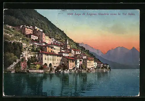 AK Gandria, Lago di Lugano verso la Val Solda