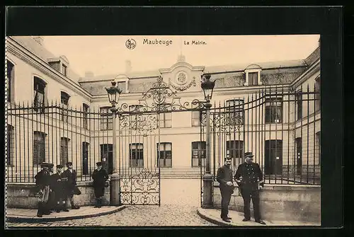AK Maubeuge, la Mairie