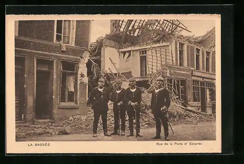 AK La Bassée, Rue de la Porte d'Estaires