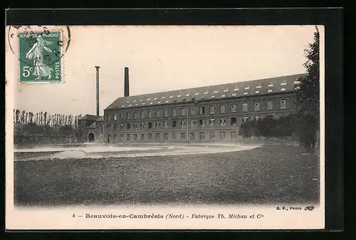 AK Beauvois-en-Cambrésis, Fabrique Th. Michau et Cie.