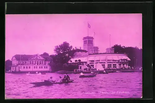 AK Hamburg, Idylle am Uhlenhorster Fährhaus