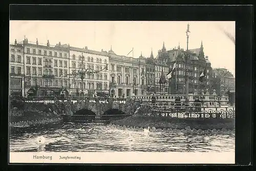 AK Hamburg-Neustadt, am Jungfernstieg