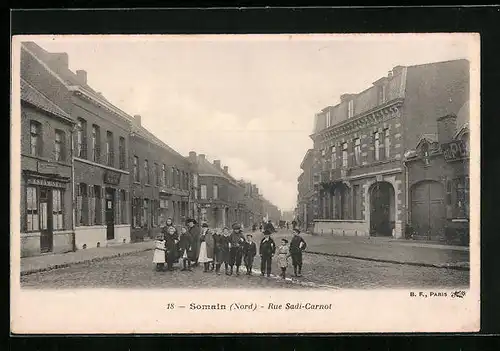 AK Somain, Rue Sadi-Carnot