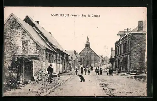 AK Pommereuil, Rue du Cateau