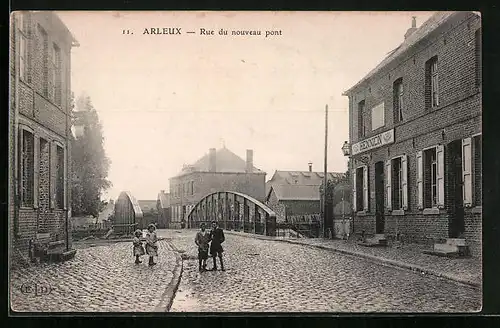 AK Arleux, Rue du nouveau pont