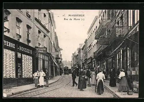 AK Maubeuge, Rue de Mons, Patisserie Paul