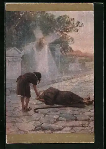 Künstler-AK sign. Jan Styka: Quo Vadis Domine