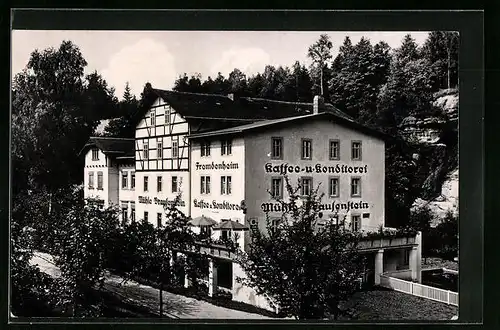 AK Bielatal / Sächs. Schweiz, Café  Mühle Brausenstein