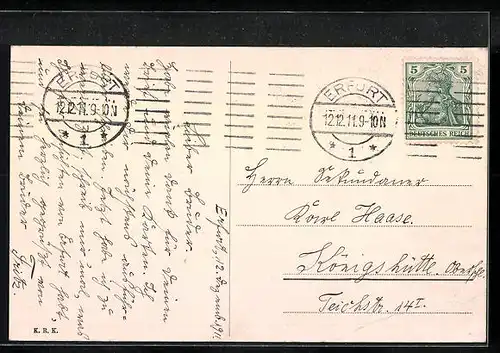 AK Alt-Erfurt, Blick auf die Lehmannsbrücke