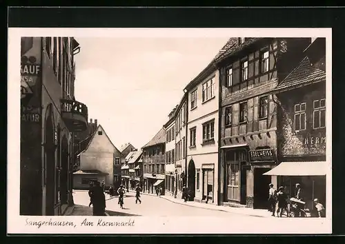AK Sangerhausen, am Kornmarkt