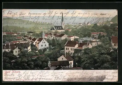 AK Bad Kösen, Totale mit Kirche