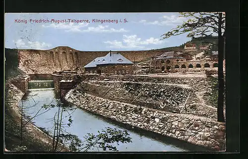 AK Klingenberg i. Sa., König Friedrich-August-Talsperre
