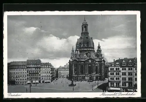 AK Dresden, Neumarkt und Domkirche