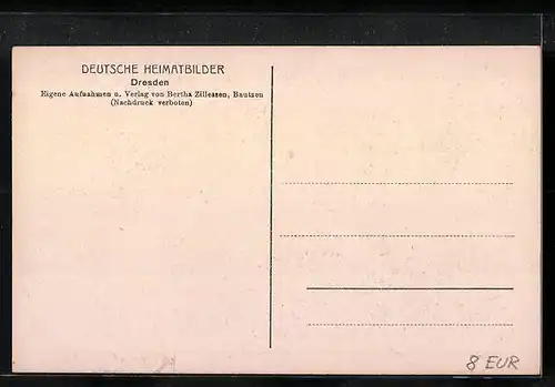 AK Dresden, das Cosel'sche Palais