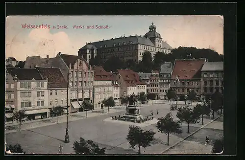 AK Weissenfels a. S., Markt und Schloss