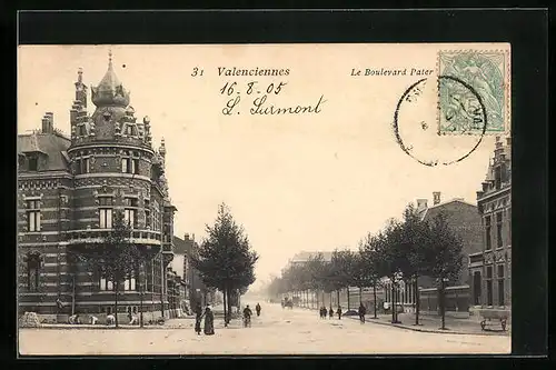 AK Valenciennes, le Boulevard Pater