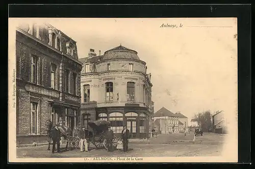 AK Aulnoye, Place de la Gare
