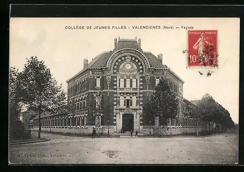 AK Valenciennes, Collége de Jeunes Filles, Facade