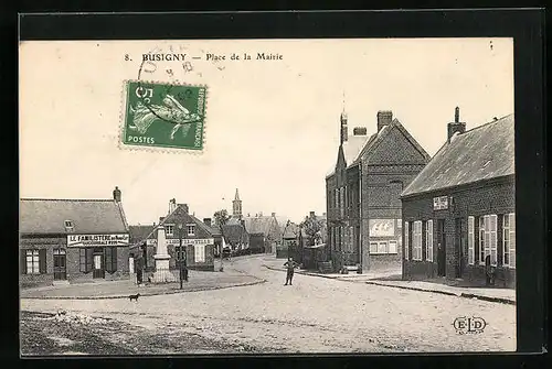 AK Busigny, Place de la Mairie