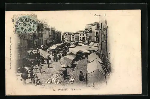 AK Avesnes, le Marché