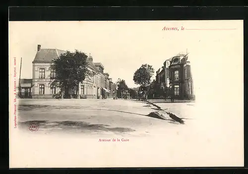 AK Avesnes, Avenue de la Gare