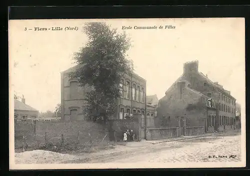 AK Flers-Lille, Ecole Communale de Filles