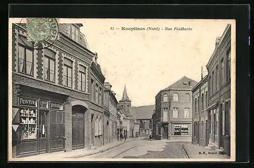 AK Houplines, Rue Faidherbe