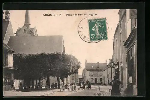 AK Ablis, Place et rue de l`Eglise