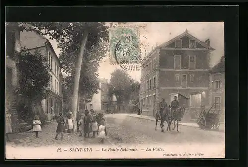 AK Saint-Cyr, La Route Nationale, La Poste