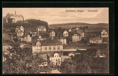 AK Stollberg / Erzgeb., Totalansicht