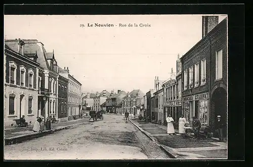 AK Le Nouvion, Rue de la Croix