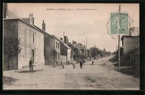 AK Rozoy-sur-Serre, Rue de Notre Dame